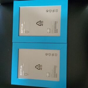 Two IKEA NYTTJA Vibrant Blue Frames